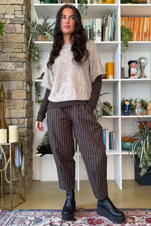Clemmie Box Knit Earth Marl